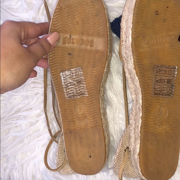 Soludos Suede Tassel Lace Up Espadrille - Picture 9 of 11